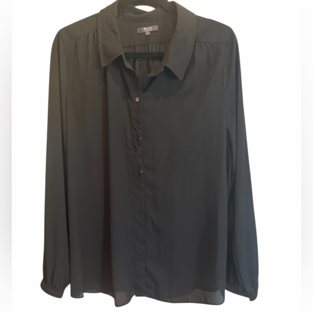 NYDJ Classic‎ Black Blouse